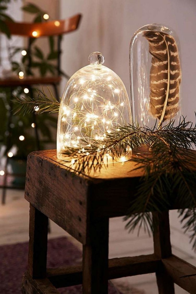 Cloche decorate for Christmas 18 nice ideas DIY Masters 2016