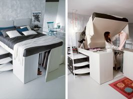 A Full Closet Is Hidden Under This Bed