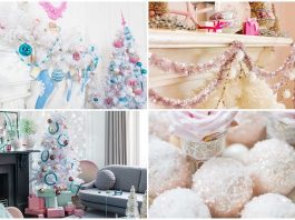 Christmas embellishment ideas – pastel ensign for the festive decor